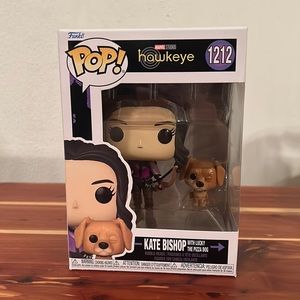 Funko Pop Kate Bishop with Lucky the Pizza Dog